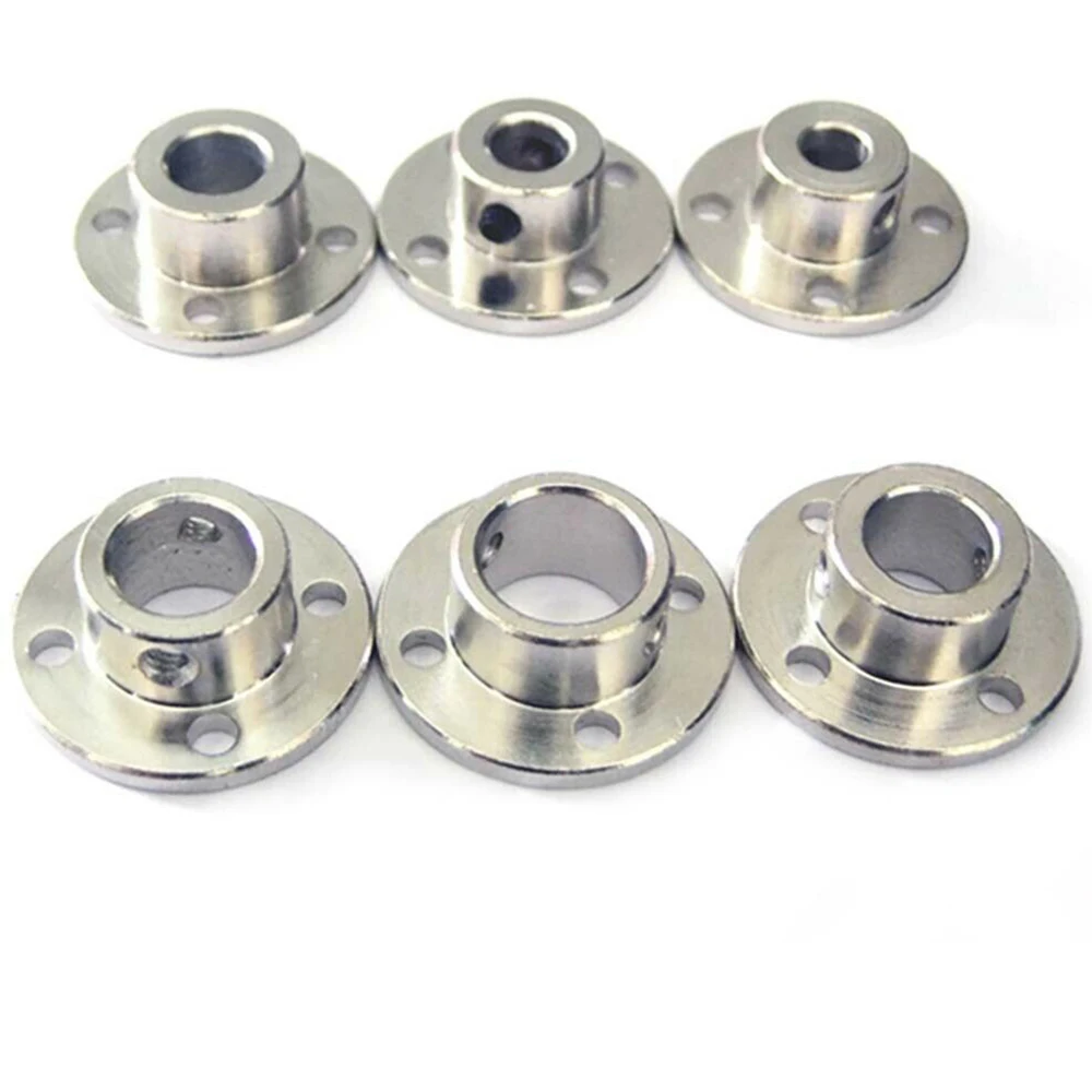 1PCS Rigid Flange Coupling Motor Guide Metal Shaft Coupler Support Fixed Bearing Seat #45 Steel Send Fixing Screws  3mm - 14mm