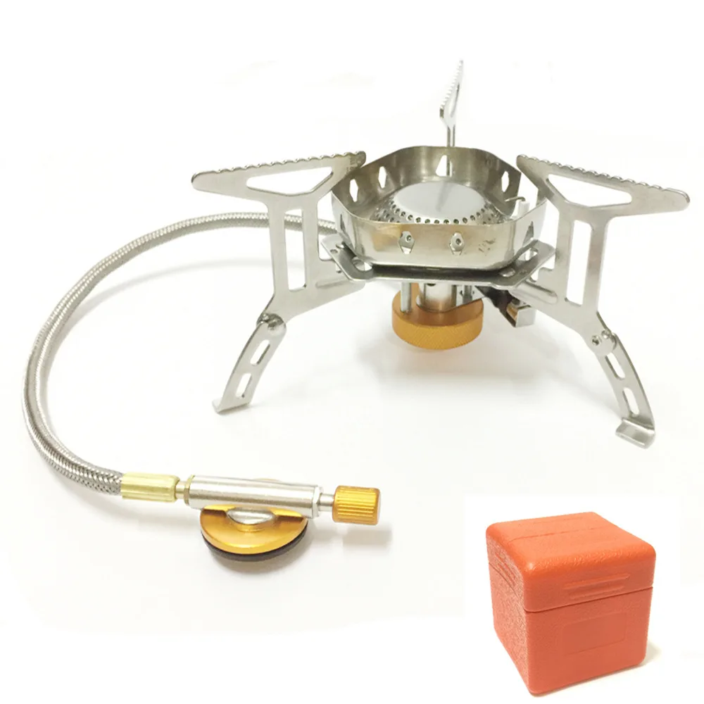 

Portable Stainless Steel Camping Gas Stove, Windproof Picnic Stove, Outdoor, A761