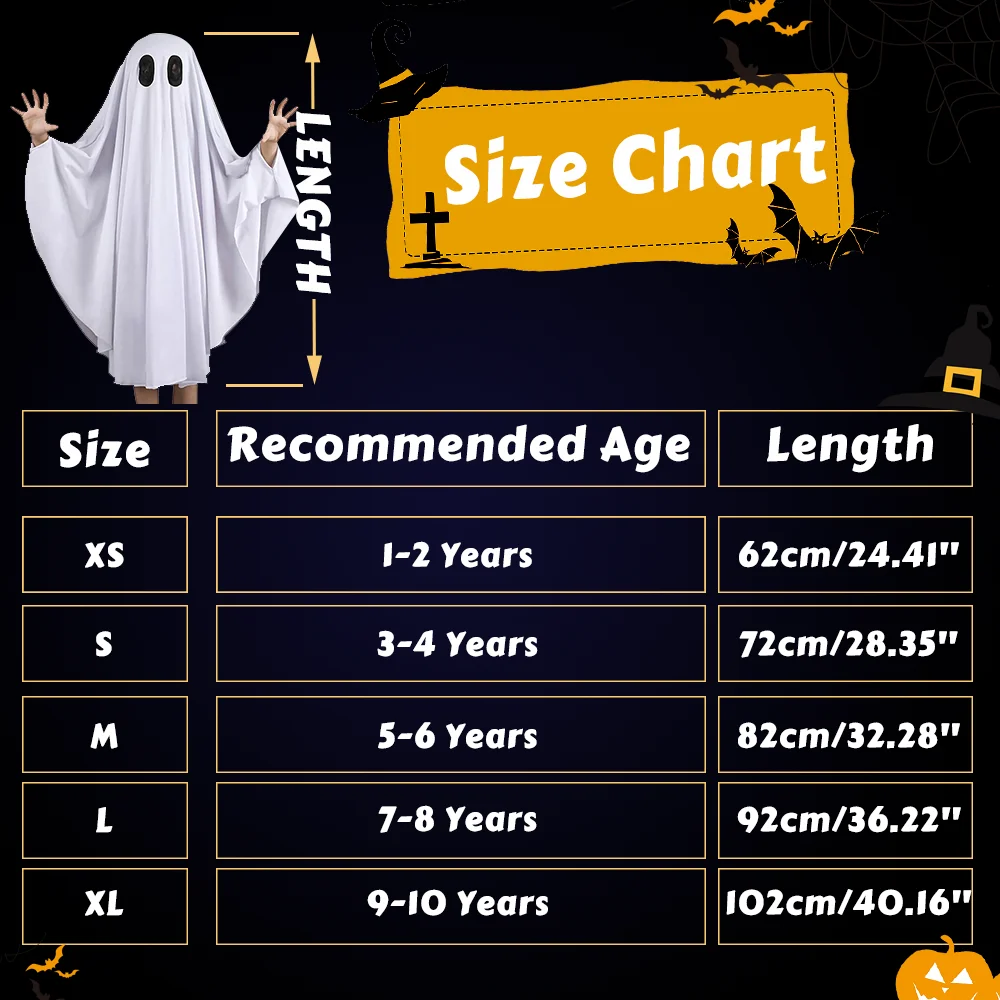 Halloween New Cosplay Costume Horror Fright Ghost Smiley Face Black Eye Cloak Adult Children Stage Performance Cosplay Costume