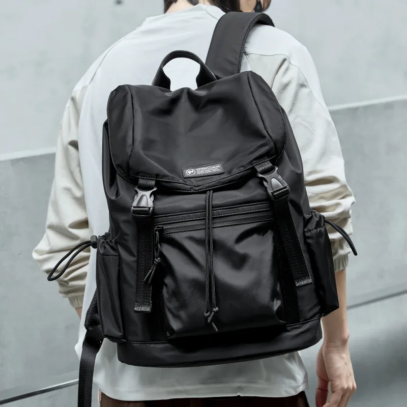 

Streetwear Black Men Backpack Large Capacity School Laptop Men‘s Backpack Outdoor Travel Sport Hiking Backpacks for Men