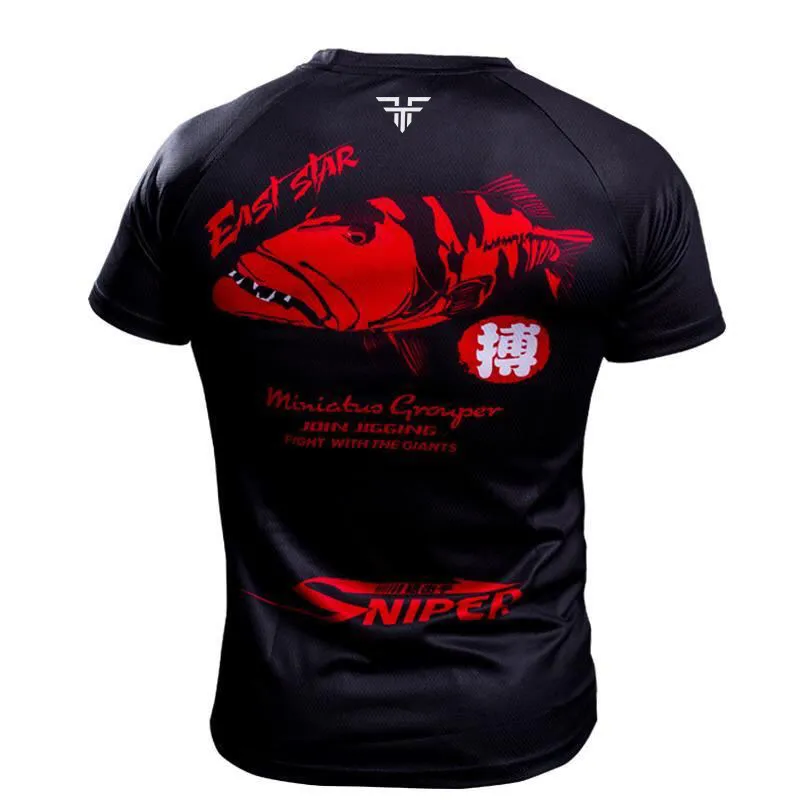 2026 New Fishing suit short-sleeved summer men's style sporty outdoor quick-drying breathable cool fabric