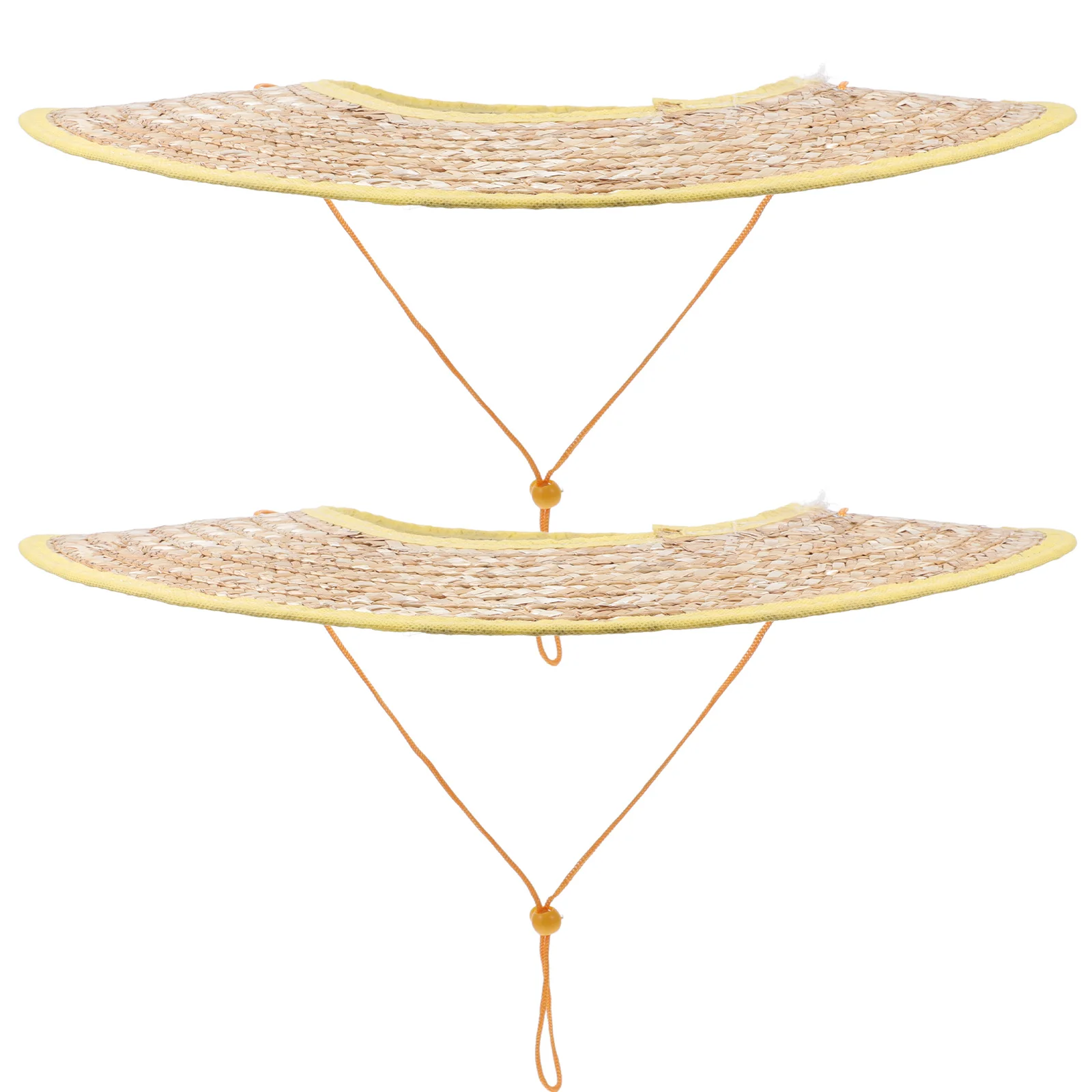 

2Pcs Sun Visor Shade for Hard Hat Straw Construction Wide Brim Camping Wheat Blocker Work SafetyHelmet Gardening SiteBuilding