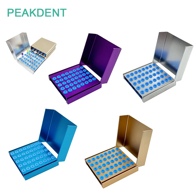 

Aluminum 40 Holes Dental Drill Bit Root Canal File Disinfection Box High-Pressure Sterilizer Dental Laboratory Tool ﻿
