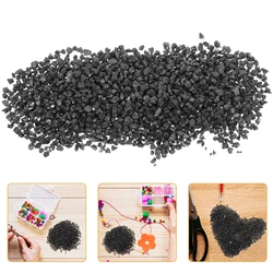 50/100g 2mm Bulk Resin Rhinestone Tourmaline Crystal Stone For Jewelry Black Tourmaline Chips Crushed Tourmaline Tumbled Stone