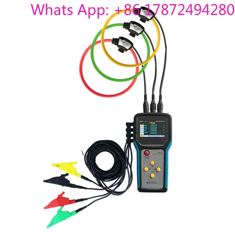 ME435 Power Quality Three Phase Watt Meter Electric Energy Analyser