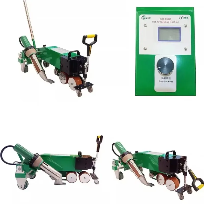 TOP4500B  PVC Hot Air Welding Machine Used for Awning Seaming Tpo Polymer Roofing Membrane in Construction Industries