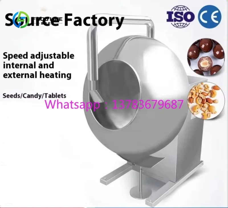 Customized 220V Pill & Tablet Coating Machine with Drying & Polishing for Soybean Corn Wheat Nuts Flour Fruit Sugar Film Coating