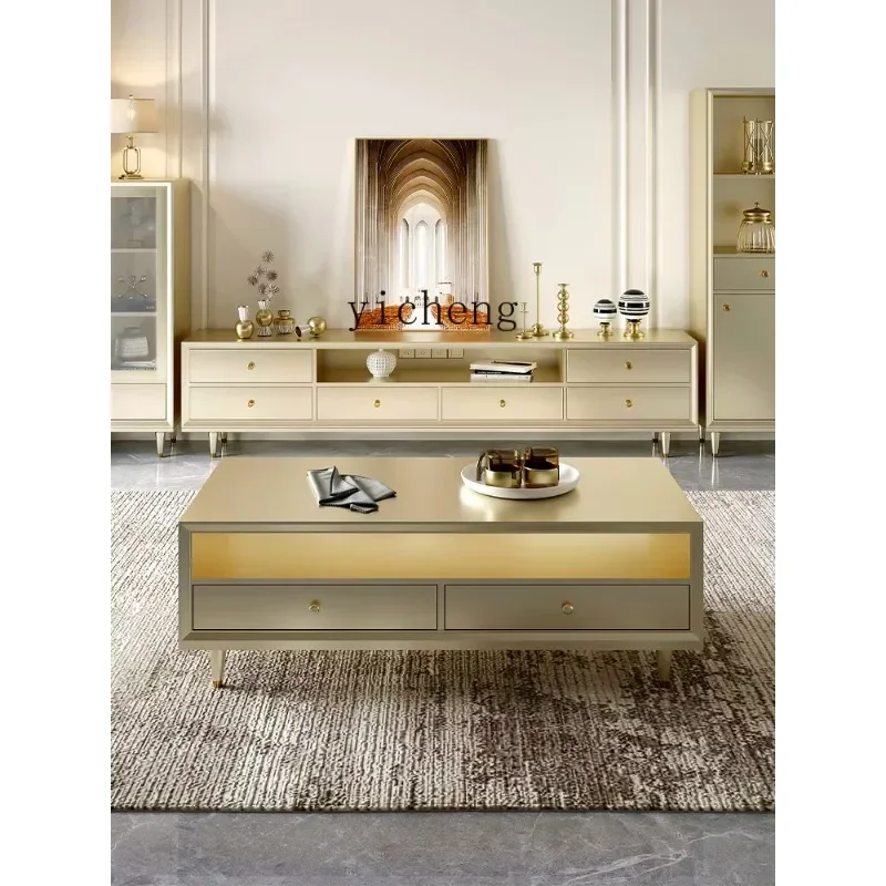 GZ-24   Solid Wood Coffee Table for Home Living Room Tea Table Small Apartment Coffee Table