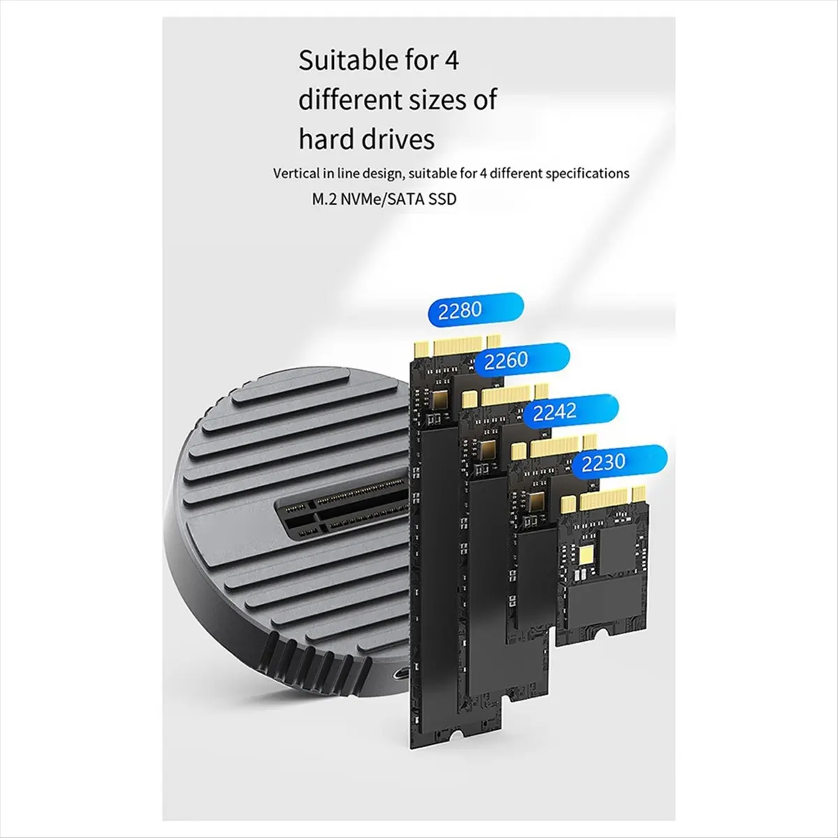 morning M.2 Dual Protocol SSD Solid State Drive Box NVME/SATA10G External Mobile Hard Drive Base Type -C3.1 Gen 2 SSD