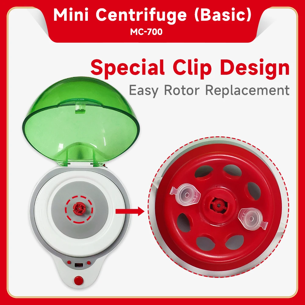 أدوات مختبر فعالة على سطح الطاولة جهاز طرد مركزي صغير محمول لأنابيب الطرد المركزي