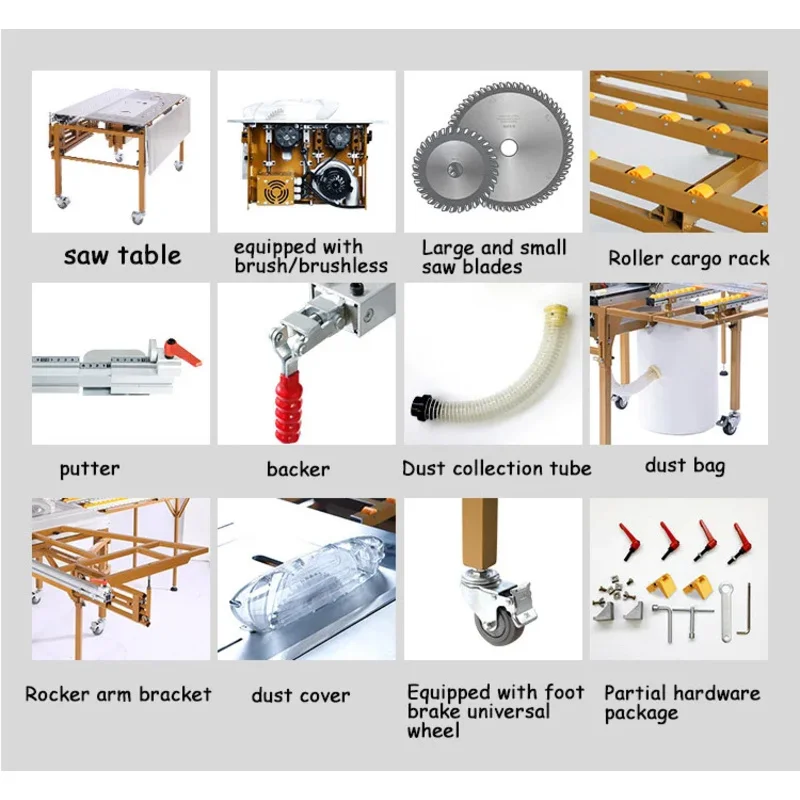 Wood Push JT-9 Precision Mother And Child Saw Table Multifunctional Woodworking Decoration Tool