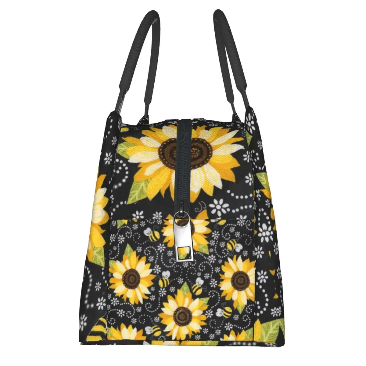 NOISYDESIGNS Sunflowers Print Lunch Bag Insulated Bags For Women Portable Food Case Bags Kids School Cooler Warm Bento Box Totes