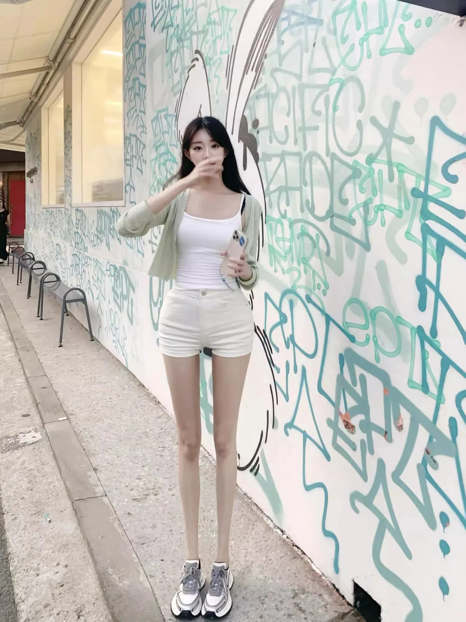 

High Waist Stretchy Slimming Leg Lengthening Women's Denim orts Boo Enhancing Comfortable Cotton Stretch Denim Skinnies