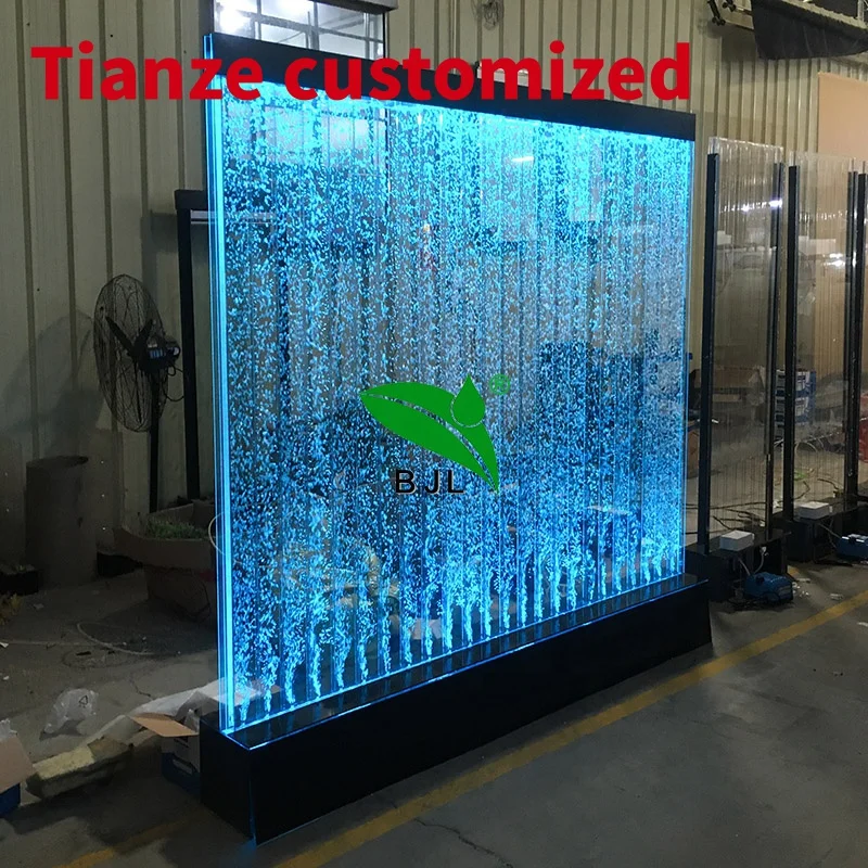 

(customized)home decorative colorful color changing led acrylic water bubble wall