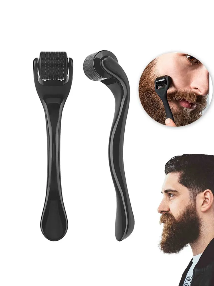 Derma Roller para o crescimento do cabelo do corpo facial, barba da pele, agulha Micro Face Roll