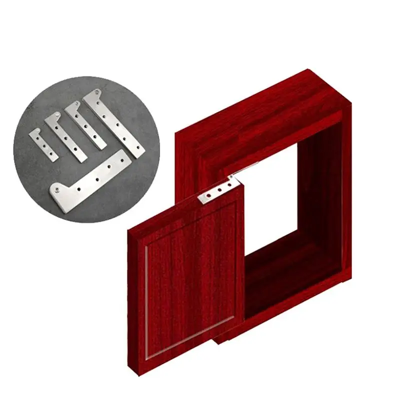 Stainless Steel Connector Door Hinge For Kitchen Cabinet Furniture Supplies Hidden Hinges Window Accessories Home Hardware