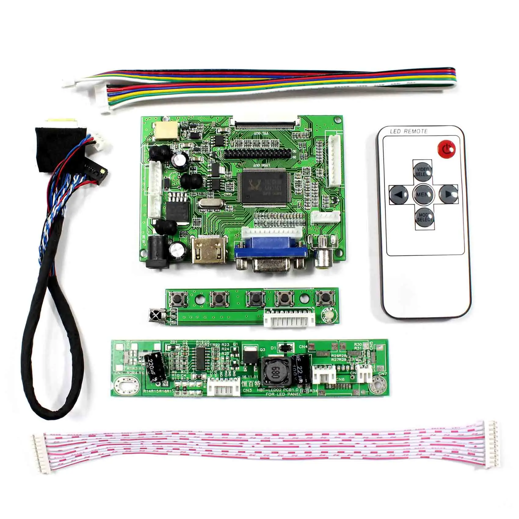 HDM I VGA 2AV LCD driver board for 13.3inch 1280x800 B133EW07 LP133WX2 lcd panel