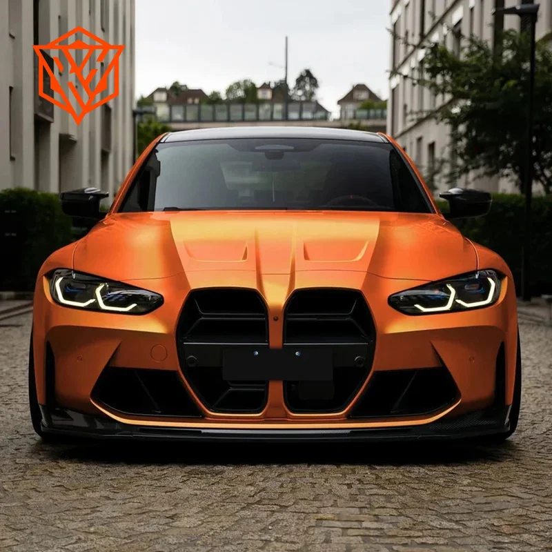18mx152cm Car Vinyl Wrap Film Extinction Orange Bubble Free DIY Auto Full Body Decal Sticker Auto Tuning Accessories