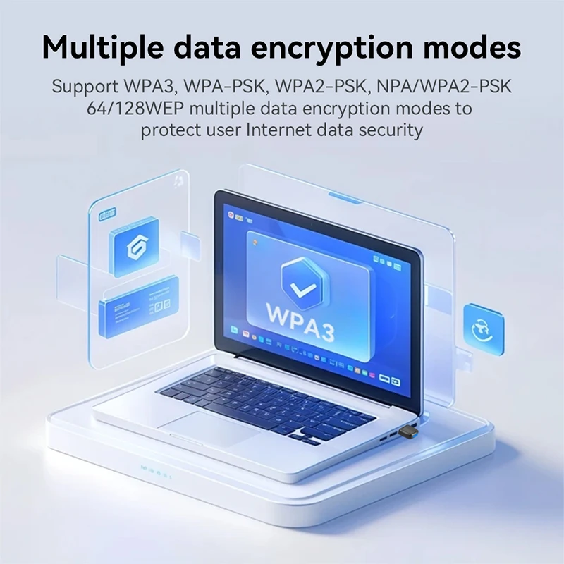 ترقيات جديدة لمحول شبكة WiFi 6 AX286، دونجل USB صغير 2.4 جيجاهرتز 300 ميجابت في الثانية، إشارة 802.11AX، استقبال عالي السرعة، بدون برنامج تشغيل، لأجهزة الكمبيوتر المحمولة التي تعمل بنظام Windows10/11