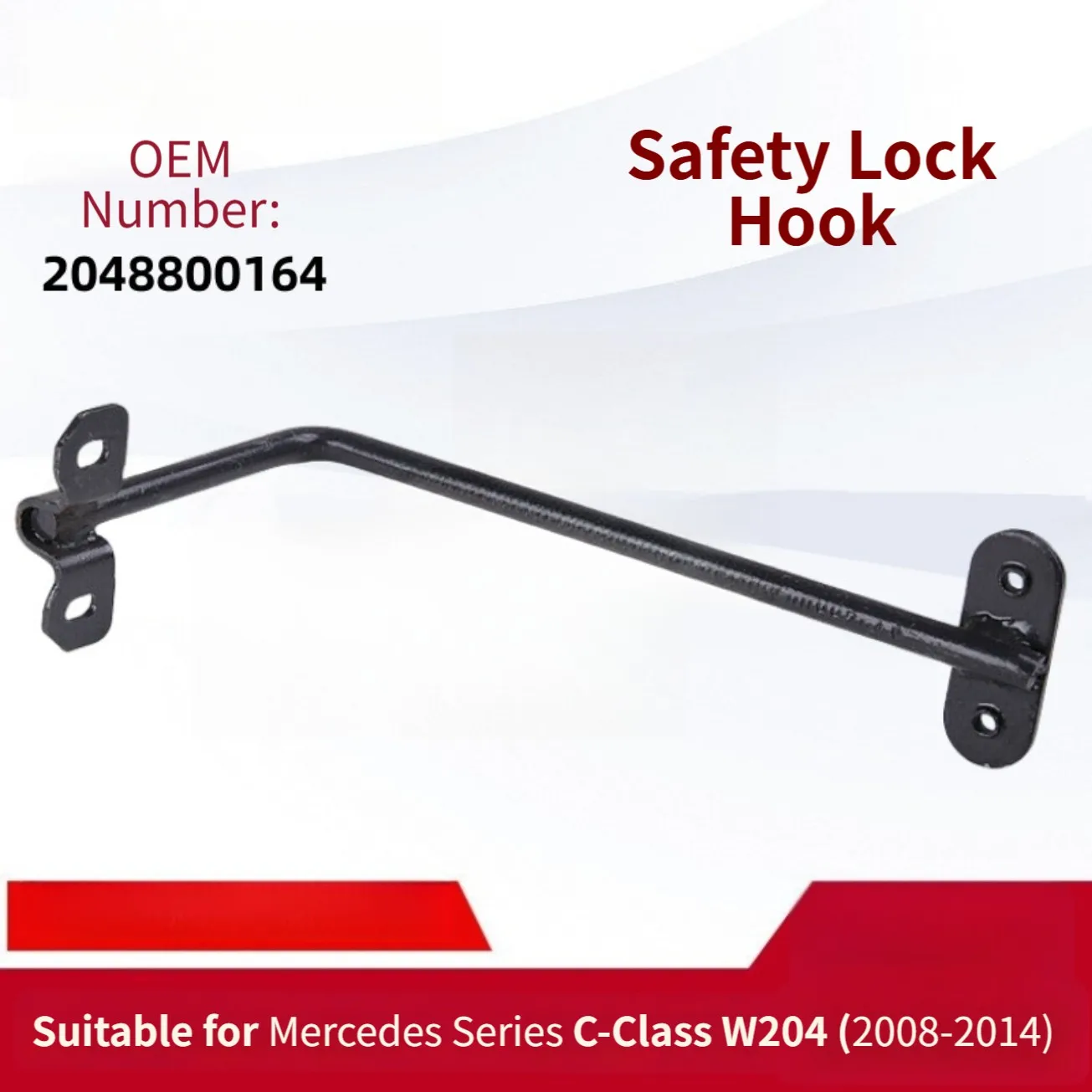 Hood Support Replacement Hood for lock Support Black OEM Compatibility ISO9001 Certified For Mercedes C Class W204