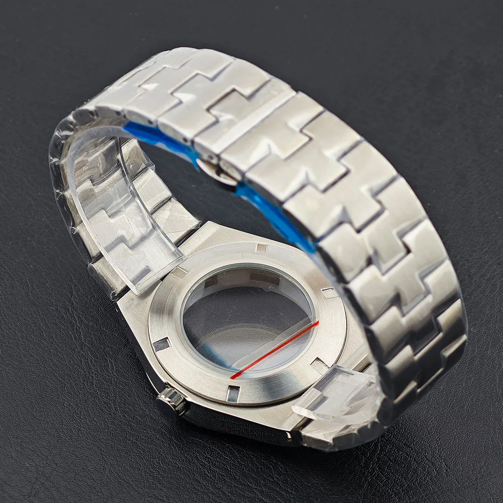 41mm High-quality Steel Case Watch Part For Men Wristwatch Fits 8215 Watch accessories steel strap Sapphire Glass Fit 33mm Dial