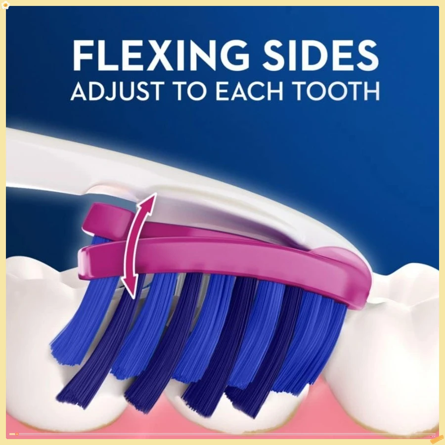 فرشاة أسنان بيضاء ثلاثية الأبعاد لإزالة البقع العميقة، 4 فرشاة أسنان ناعمة، تزيل 90% من البقع السطحية، وتبييض الأسنان
