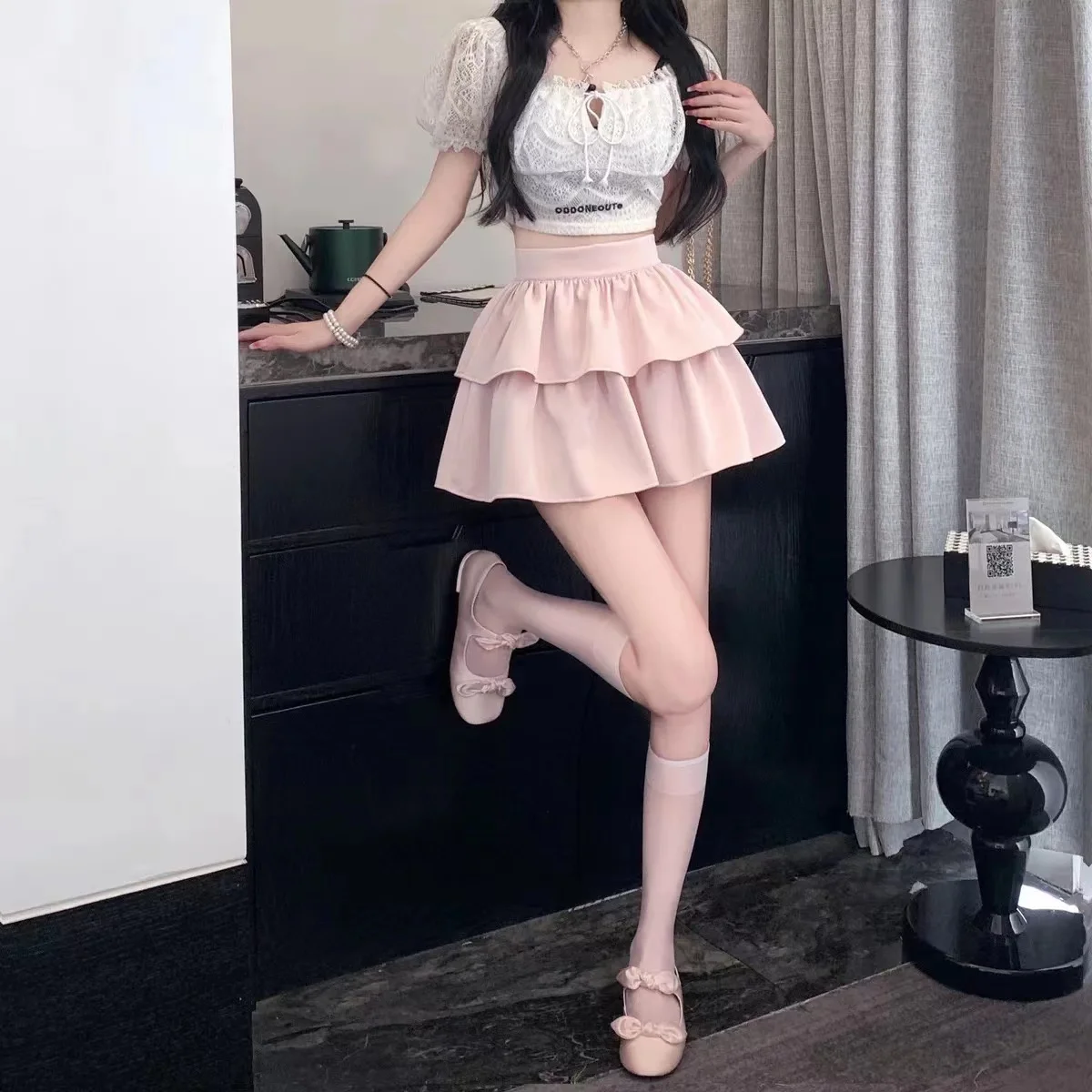 

Skirts Womens Cinched Pleats Cloth Frayed Simplicity Aesthetics Graphics Bronzing Show delicate type Natural multicolour Furry