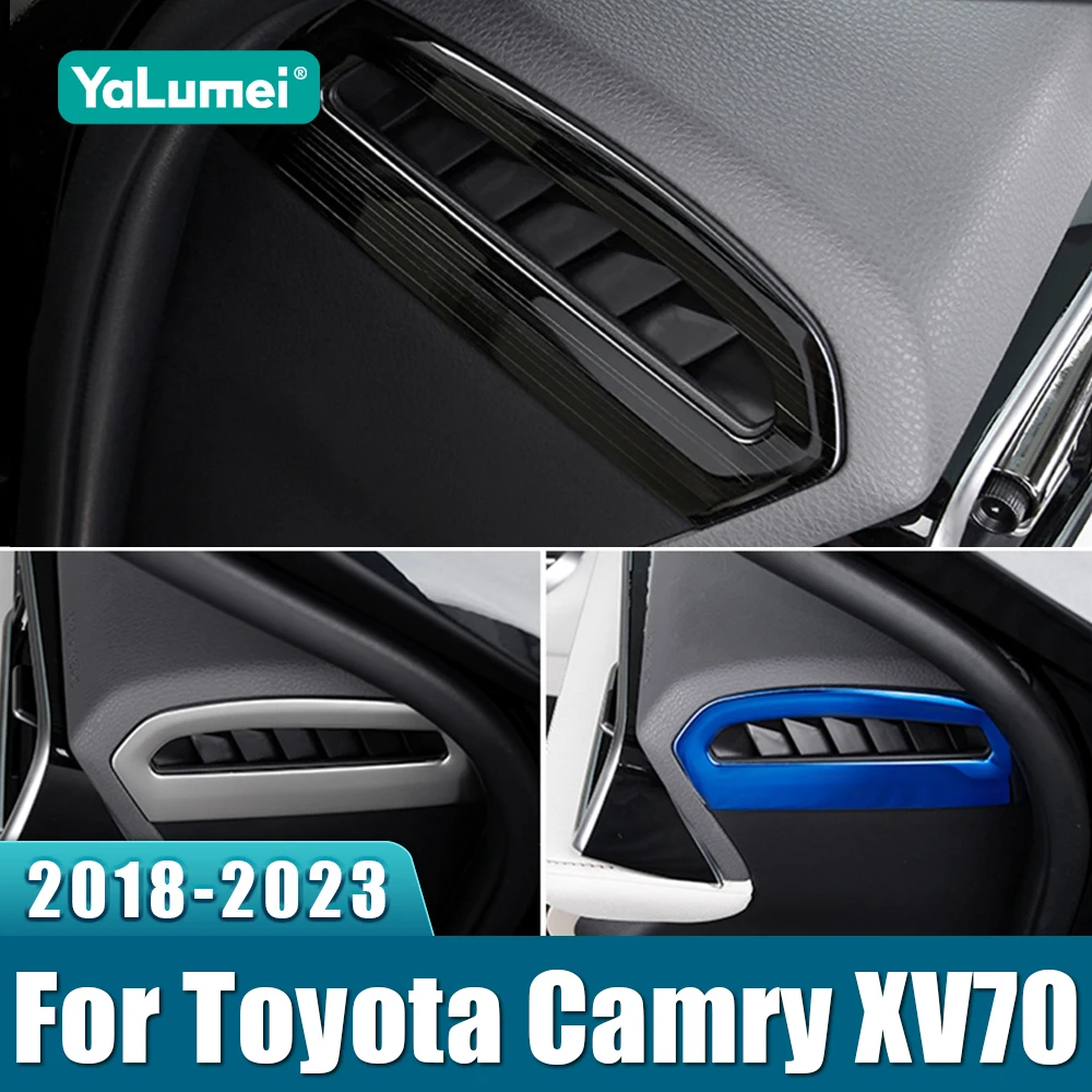 Für Toyota Camry XV70 2018-2020 2021 2022 2023 Edelstahl Auto Center Konsole Dashboard Klimaanlage Vent Outlet trim Abdeckung