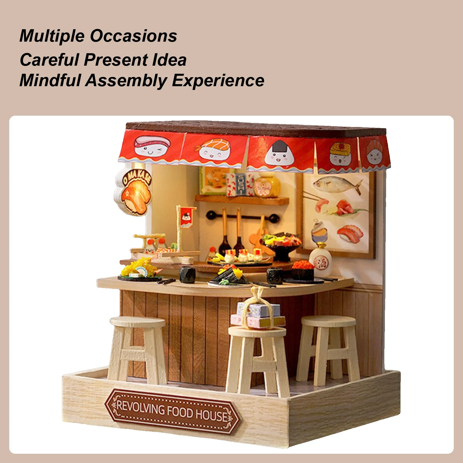 

Миниатюрный комплект для дома, деревянные поделки с пылезащитным чехлом, декоративный комплект для кукольного дома, инструменты для гостиной, спальни, кухни, офиса, полки