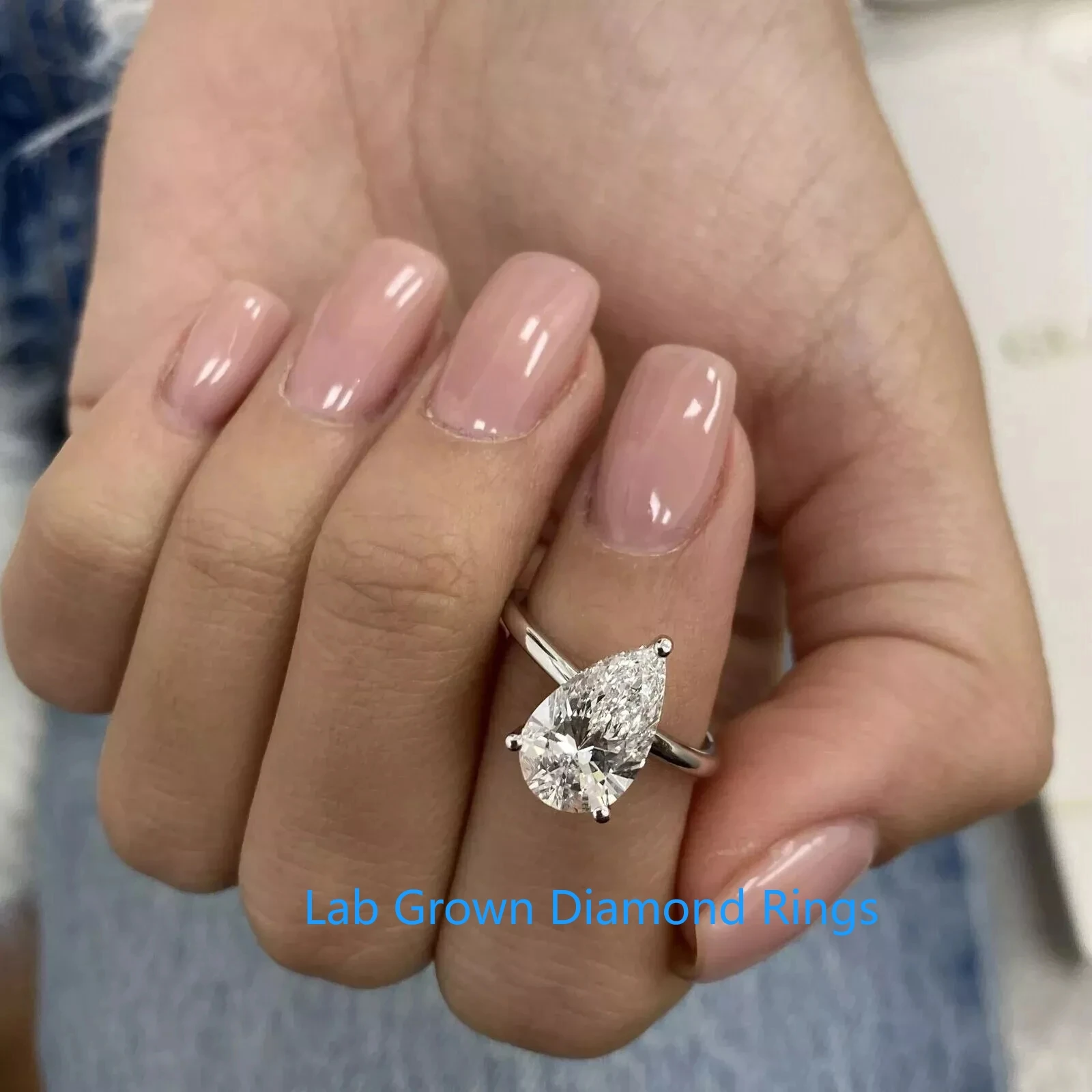 

3 карата грушевидной огранки, сертифицированное IGI CVD HPHT DEF VS-VVS, кольцо-пасьянс с бриллиантом, твердая платина, подарок на годовщину 950 для женщин