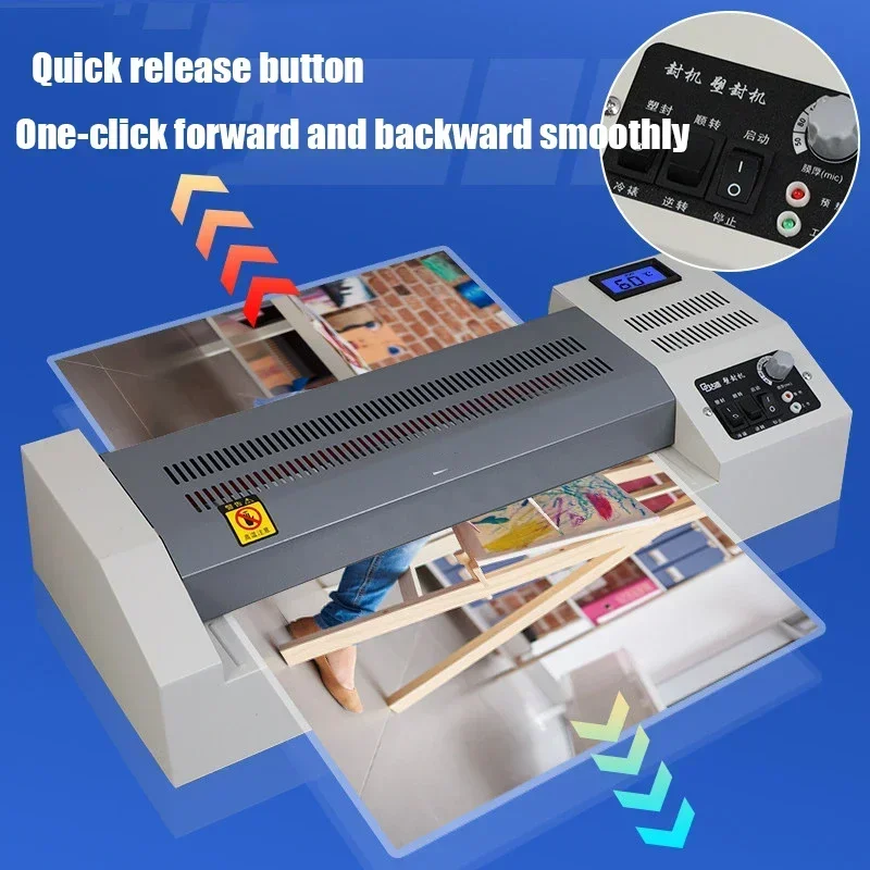 

220v Electric GD389 A4/A3 Laminating Machine Photo Laminator Heat Sealing Film Machine Plastic Film Sealing Machine