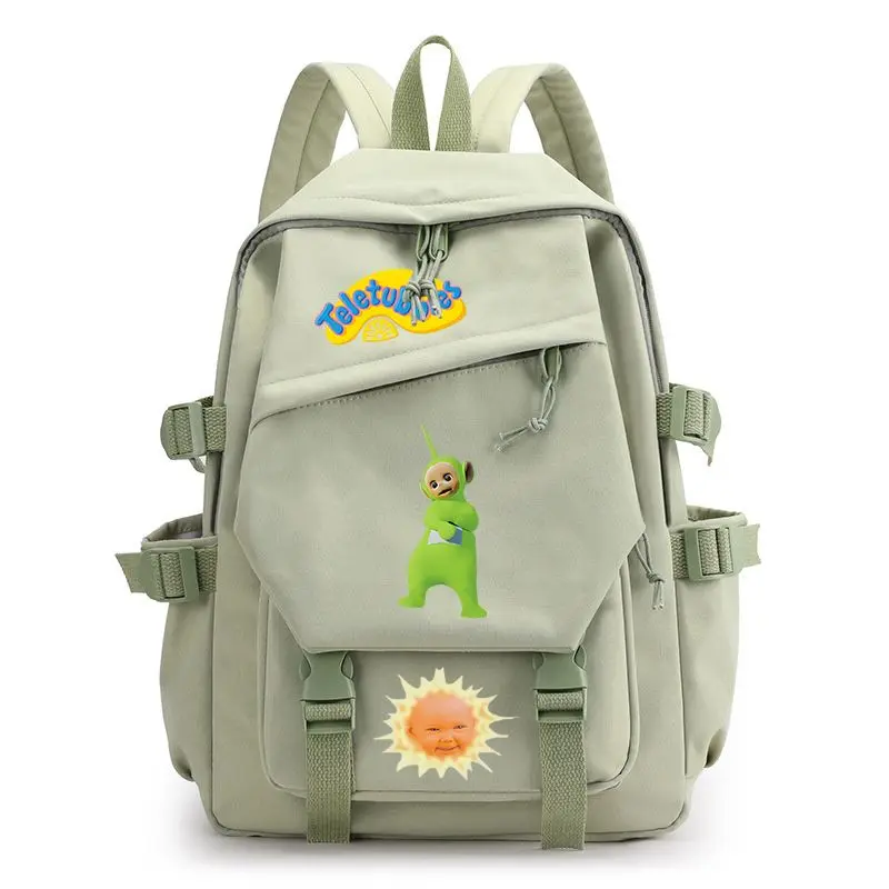

Teletubbies Cartoon Print Cute Backpack Student Stationery Supplies Large Capacity School Bag Leisure Bag Birthday Gifts