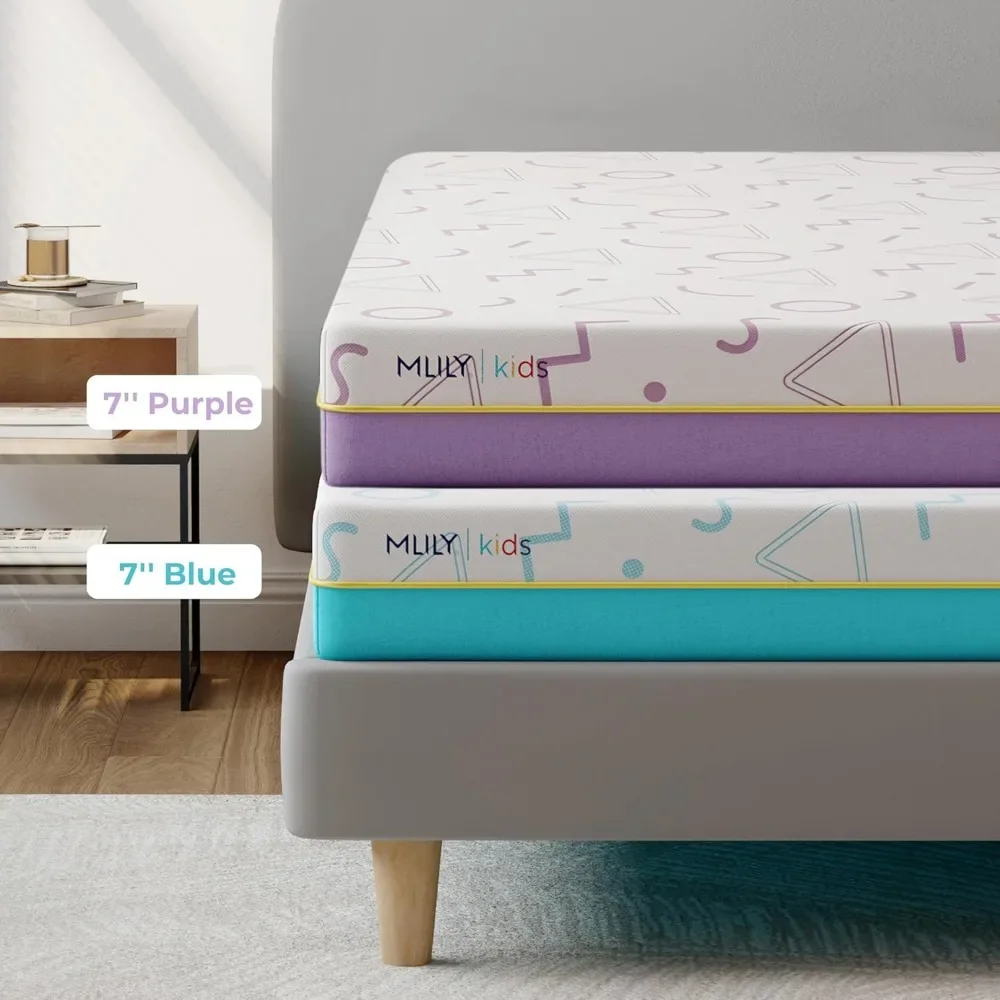 Picture 7: 7 Inch Queen Mattress For Kids Memory Foam Bunk Bed Made In USA With US Foam Global Materials CertiPUR US Certified