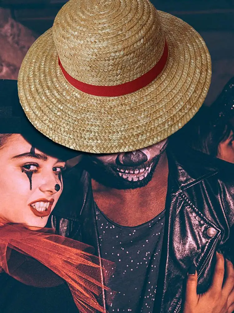 2026 Straw Hat Anime Cosplay Prop Luffy Cap Role Play Summer Strawhats Stage Performance Accessories Adult Unisex Sunshade Hat