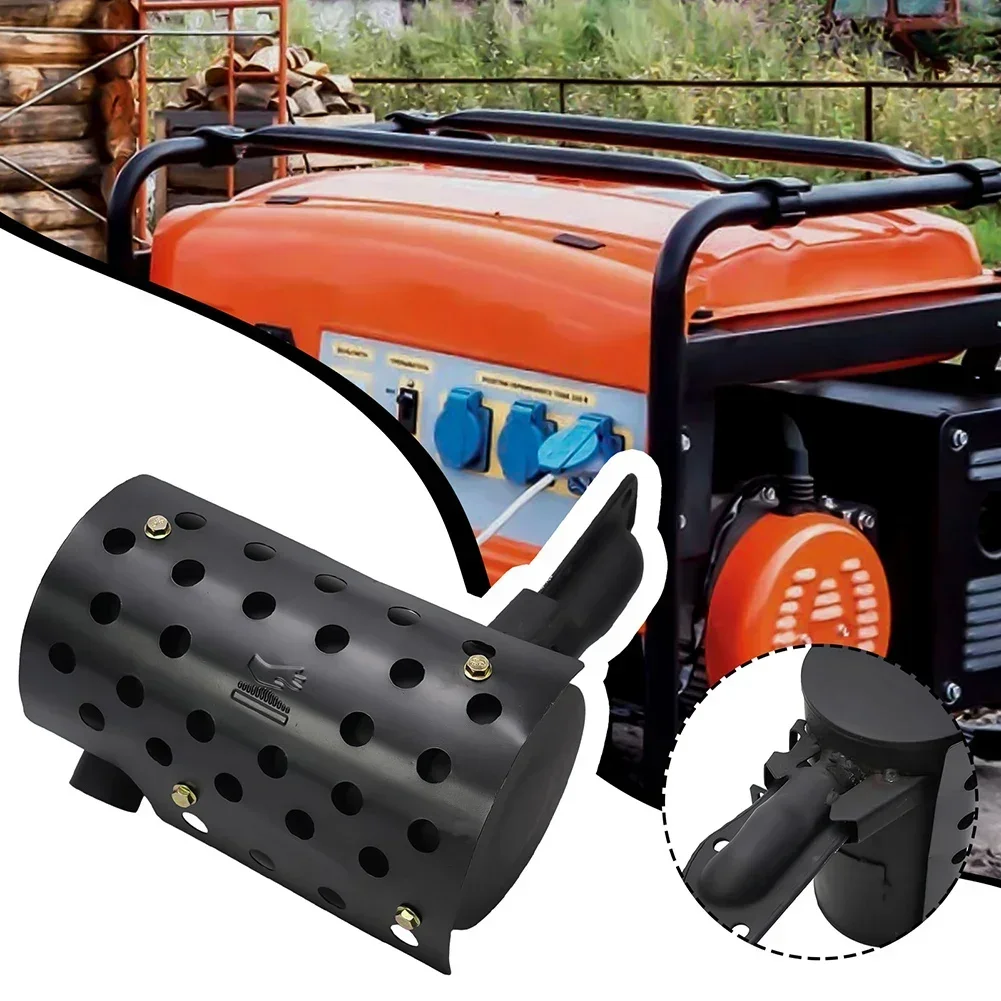 

170F 178F 186F 192F Exhaust Muffler Aluminum Alloy Generator Muffler Cooling Diesel Tiller Generator Muffler Tool Parts