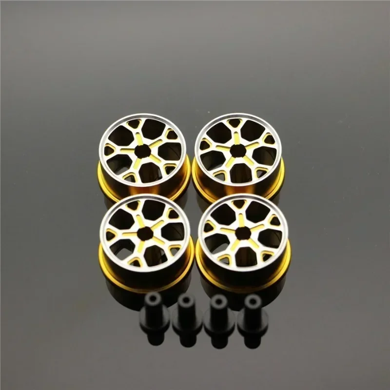 Middle Diameter20.5mm Lightweight Wheels Self-made Parts For Tamiya MINI 4WD Colored Wheel w/Aluminum Disc