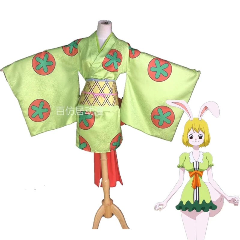 

Anime ONE PIECE Carrot Kyarotto Cosplay Costume Wano Country Yukata Cute Kimono Christmas Halloween Costume For Women