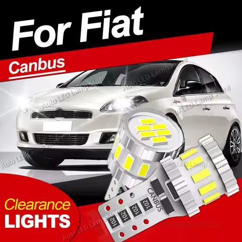 T10 LED Bulbs Car Canbus Light 6000K Clearance Lamp For Fiat Bravo Ducato Fiorino Freemont Grande Punto Idea Palio Panda Punto S