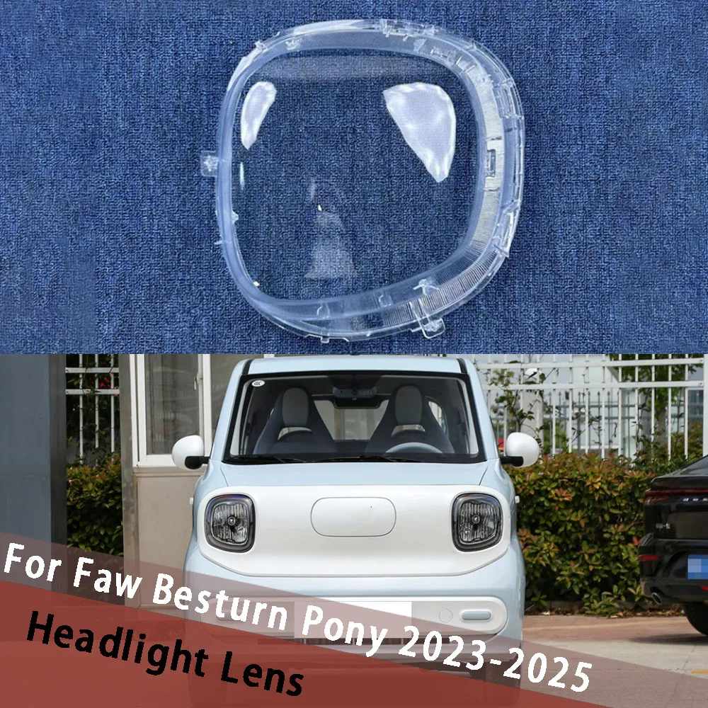 

For Faw Besturn Pony 2023 2024 2025 Headlights Shell Clear Lampshdade Headlamp Cover Lamp Shade Plexiglass Replace Original Lens