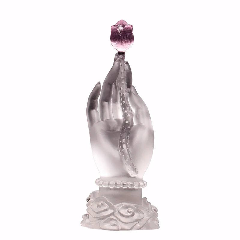 

Glazed ornaments, handicrafts, bergamot flowers, wholeheartedly Buddhist hall decorations