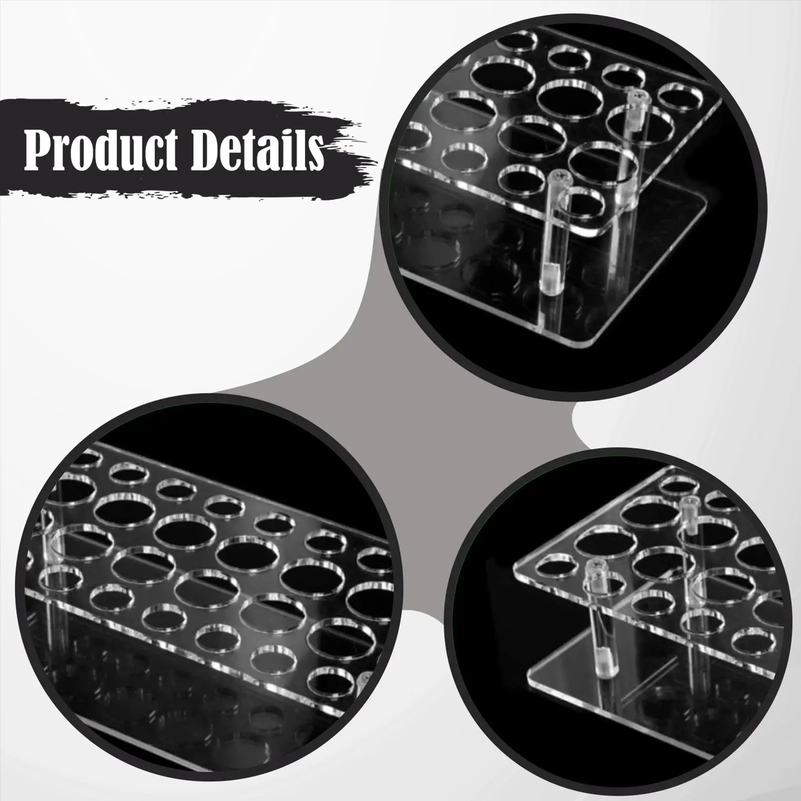 منظم عطور الكرة الدوارة من الأكريليك، منظم الزيوت المعطرة، حقيبة عرض مستحضرات التجميل، حامل فرشاة المكياج للحمام #5