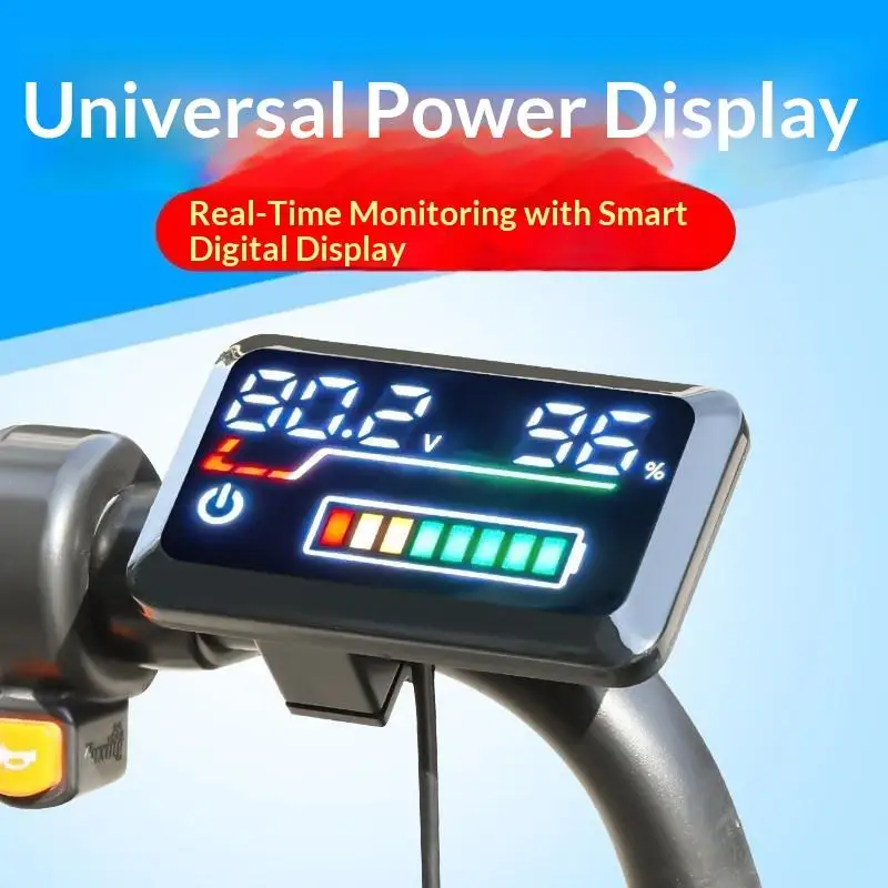 40-90V Mini Battery Level Indicator High Precision Digital Voltage Meter for Pocket Electrical Tester Assembly