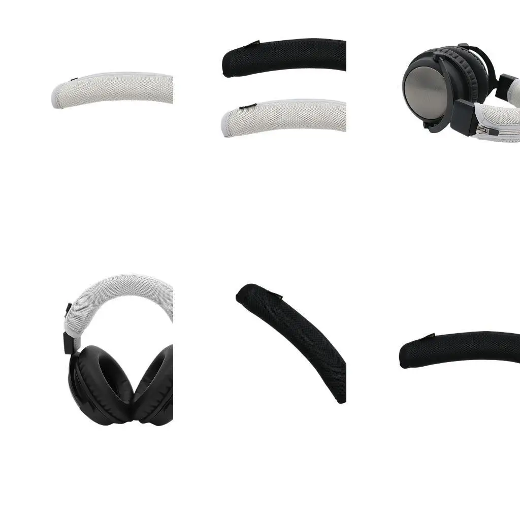 

31BA Headphone Headband Cushion Cover Fabric Headbeam Sleeve Easy To Use With Smooth Zippers For T5 3rd Gen Headphone