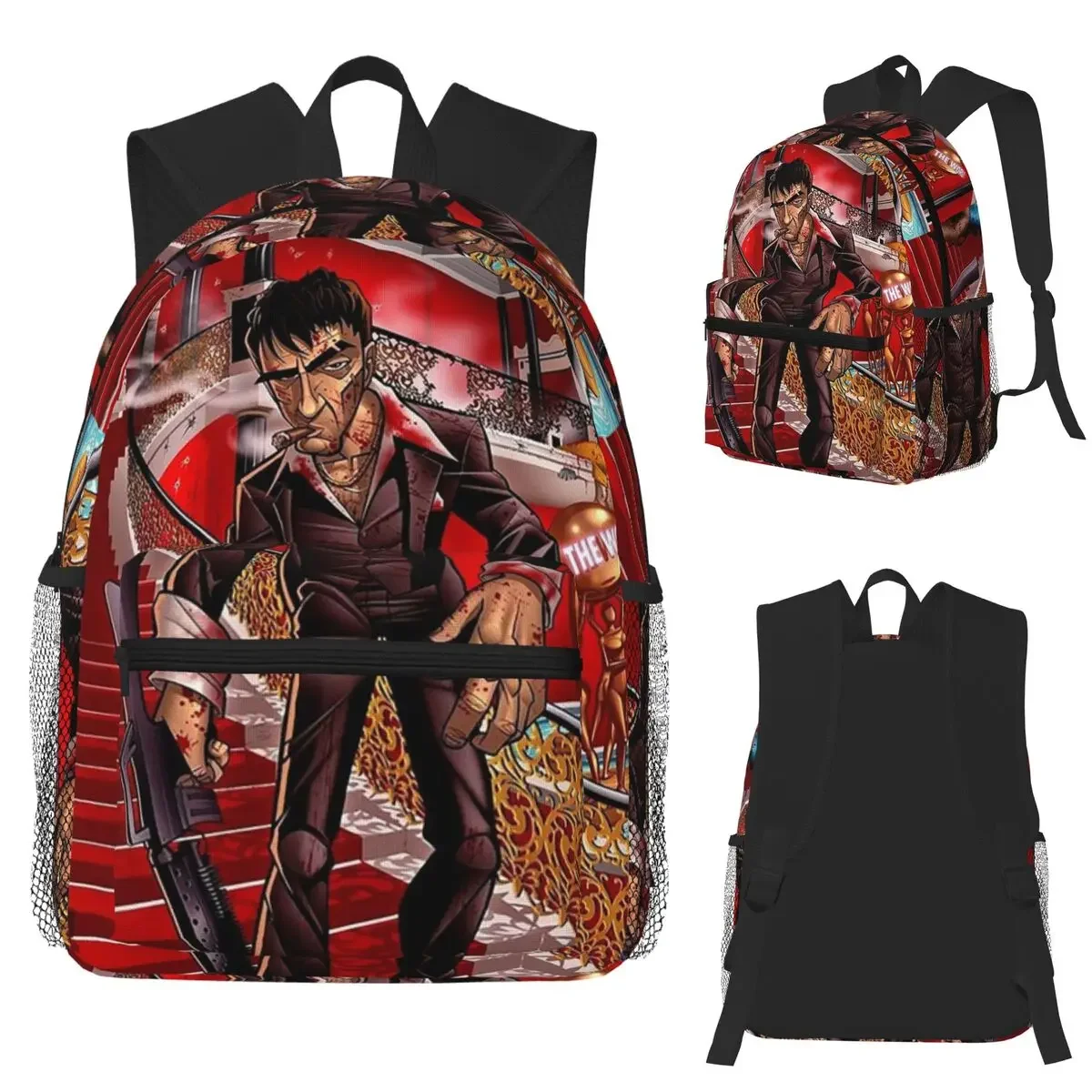 SCARFACE Student Backpack School Bag Hiking Travel Daypack for Men Women Fashion Bookbag Shoulder Bags