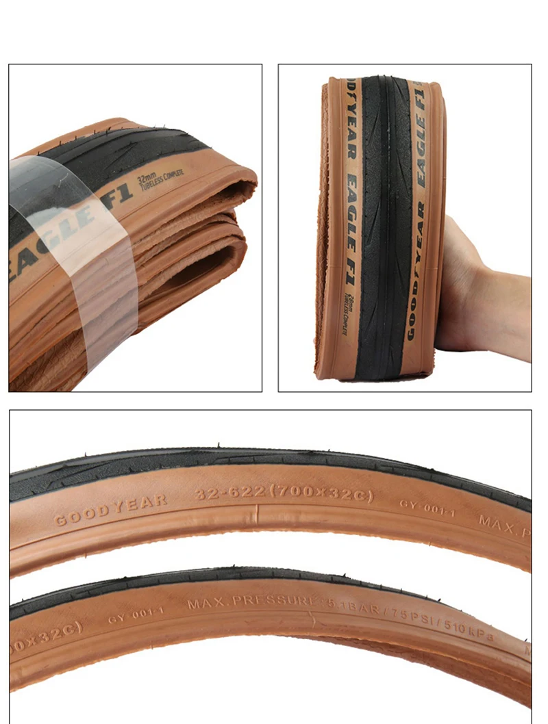 Goodyear Eagle F1 Rennrad Reifen Tubeless/Schlauch 700x25/28/30/32C Fahrrad Faltbare Anti-punktion Kies Reifen Radfahren Teile – Detail 15