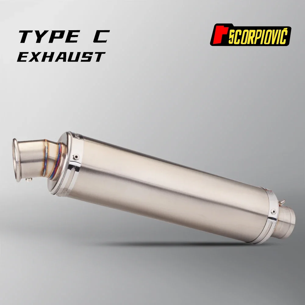

Factory Hot Selling 36-51mm STB Universal Motorcycle Exhaust Pipe Muffler Carbon Fiber Escape Moto For RC390 Z800 GSXR750 TMAX5
