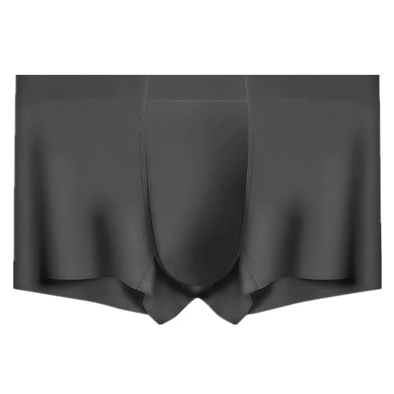 

Mens Underwear Boxers Shorts Homme Slim Ice Silk Seamless For Panites Man Breathable U Convex Pouch Underpant Cueca Calzoncillo
