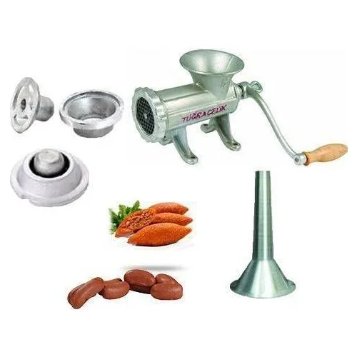 Tuğraçelik Tuğra Steel Sleeves Meat Grinder Machine No:12 Kebbe and Sausage Filling Bracket Gift