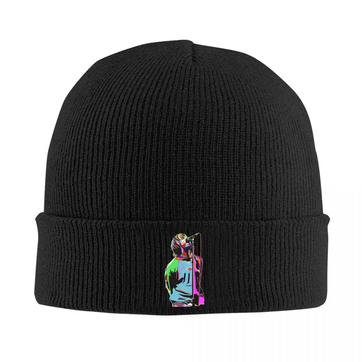 Galaxy Music Animal Pop Art Vocalist Cool O-Oasis Beanie Hats Cap Adult Unisex Kpop Knit Hat Autumn Winter Print Warm Beanie Hat