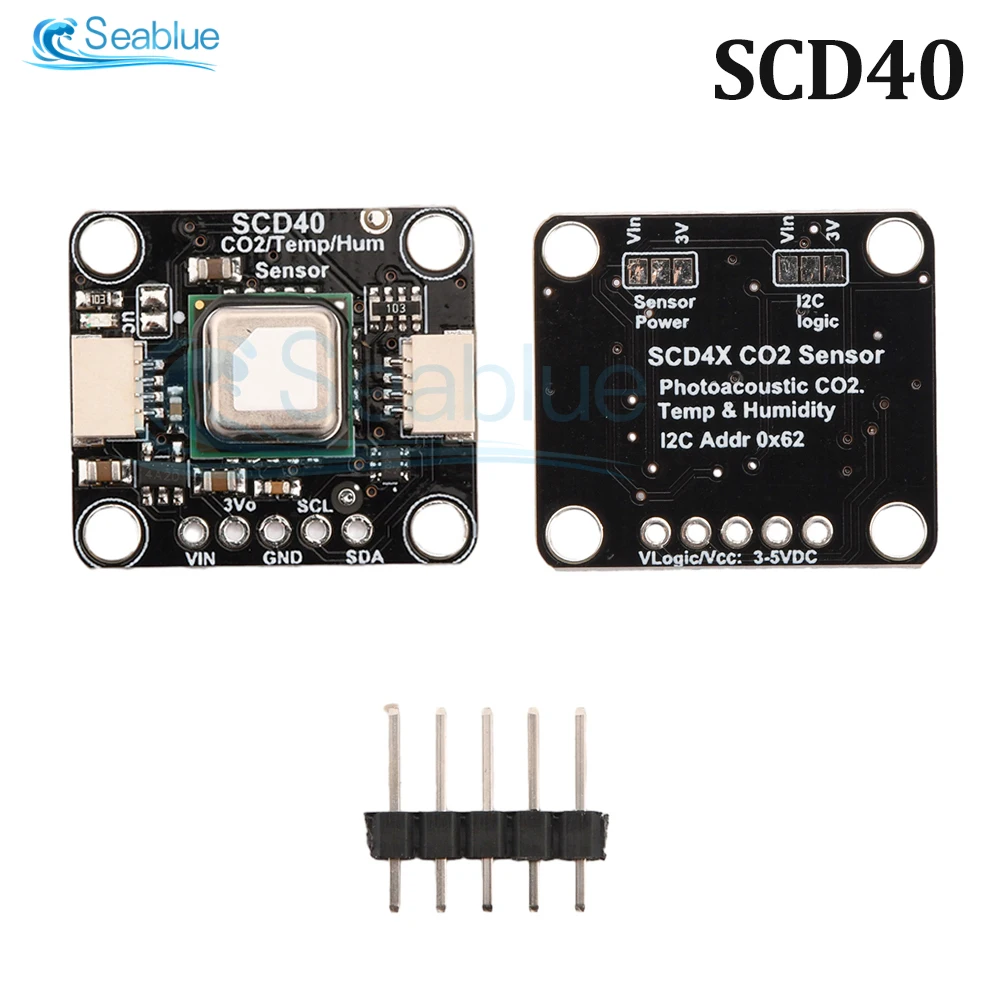 

1PCS SCD40 SCD41 Gas Sensor Module I2c Communication CO2 Detector Carbon Dioxide Temperature And Humidity Sensor Measuring Tool